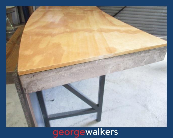 PR6519 Concrete 4M Reception Counter - George Walkers Office Furniture Megastore