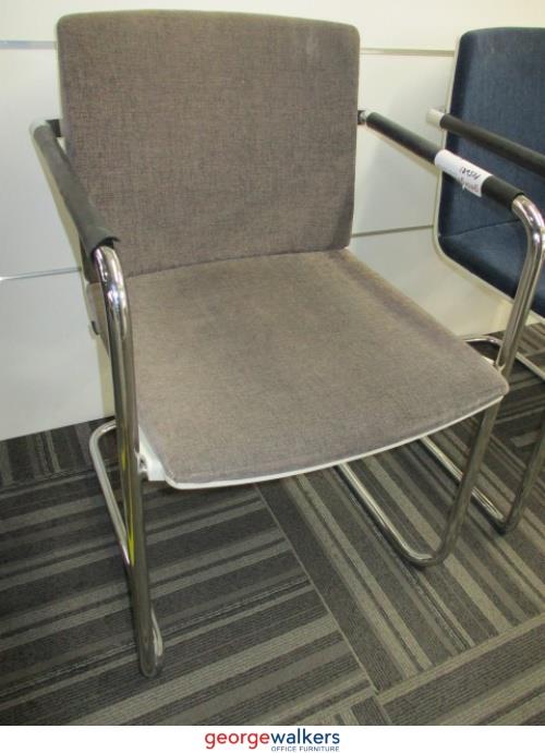 PR5681 - Grey Wilkhann Reception Chair - George Walkers Office Furniture Megastore