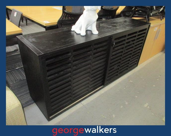 VL103 Black Buffet Sideboard - George Walkers Office Furniture Megastore