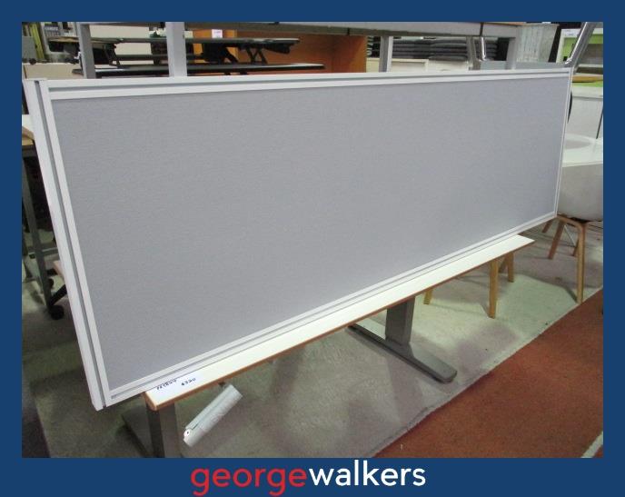 PR5853 Grey Desk Partitions - George Walkers Office Furniture Megastore