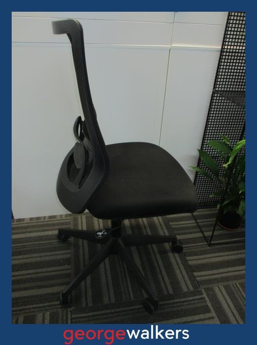 PR6462 Black Okamura Portone Office Chair RRP $1200 - George Walkers Office Furniture Megastore
