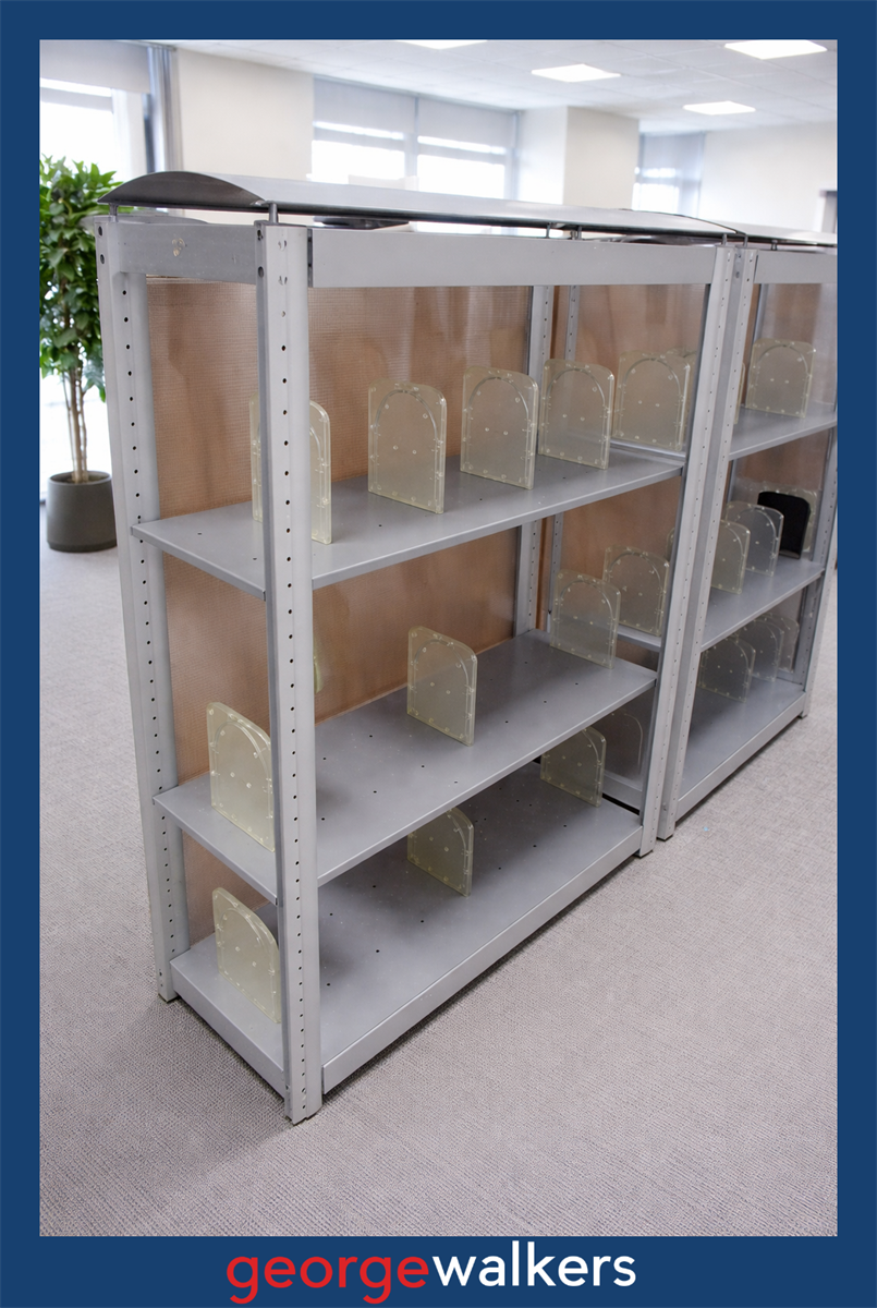 PR6504 Metal Shelving / Room Divider - George Walkers Office Furniture Megastore