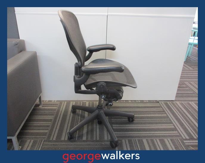 PR6117 Grey Herman Miller Aeron Office Chair (Size B) RRP $2500 - George Walkers Office Furniture Megastore