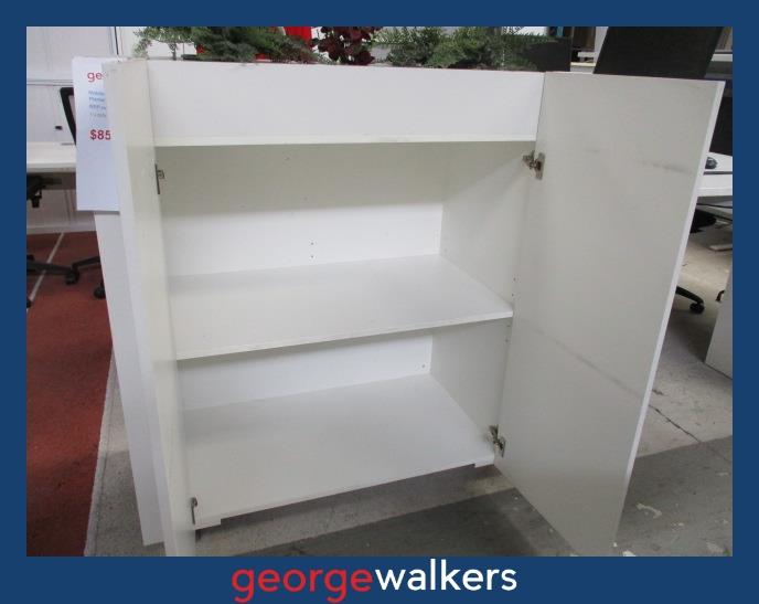 PR6431 White Office Planter Storage / Divider - George Walkers Office Furniture Megastore