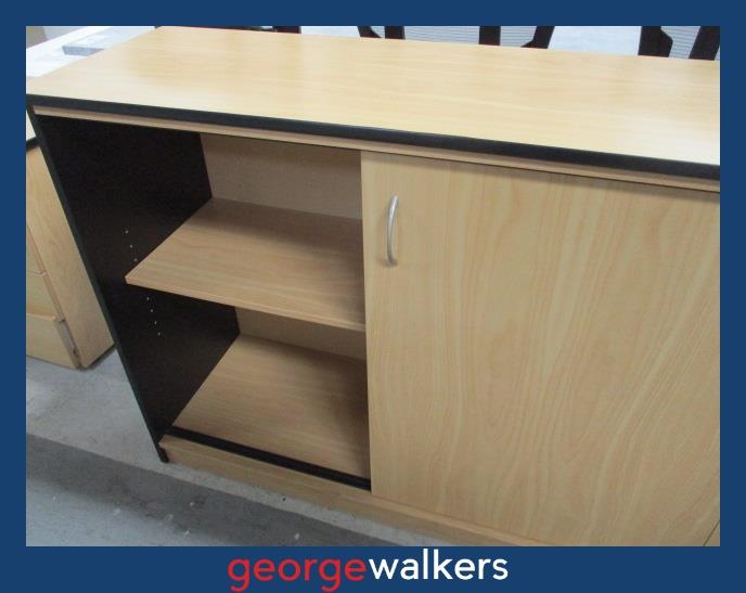 PR6243 Tawa Credenza Storage Cupboard - George Walkers Office Furniture Megastore
