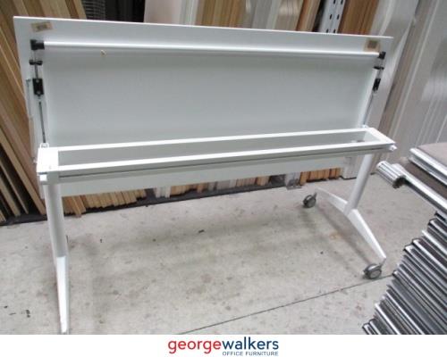 PR5768 White Flip Table - George Walkers Office Furniture Megastore