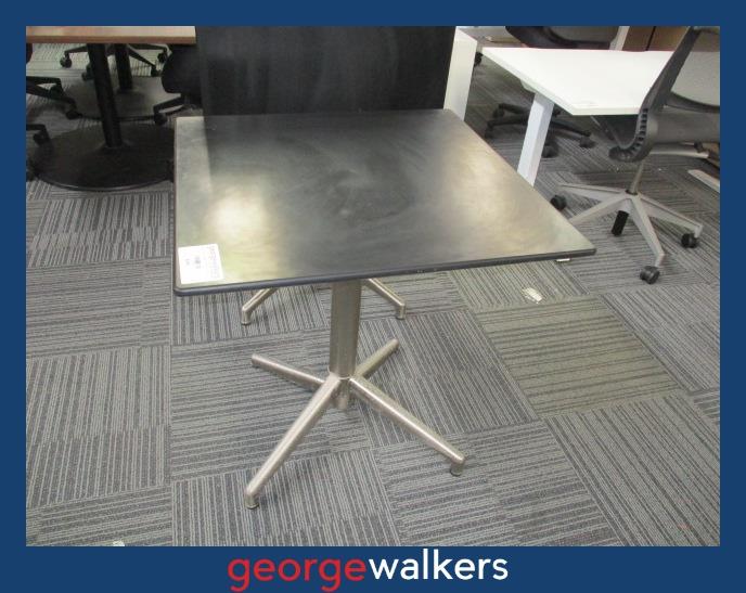 PR6008 Rio Folding Cafe Table - White or Black Top - George Walkers Office Furniture Megastore