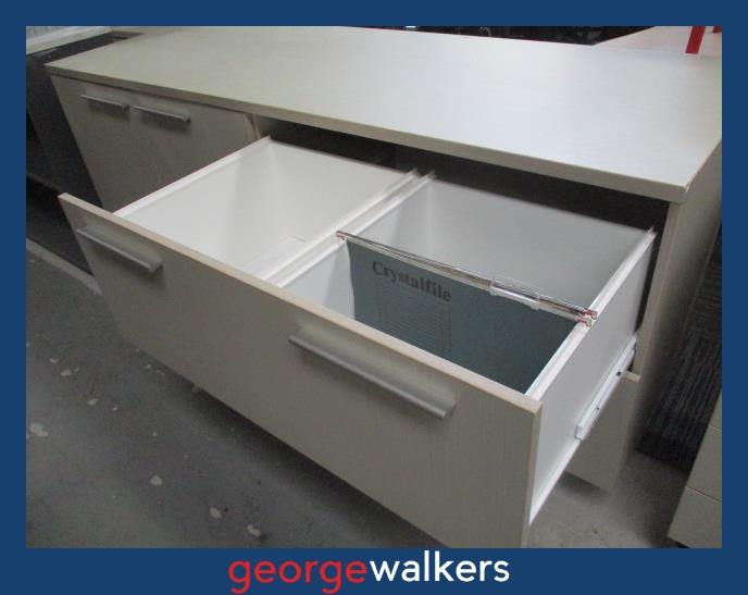 PR6604 Silver Strata Melteca Custom Credenza Storage