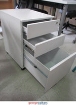 3-Drawer Mobile Cabinet White