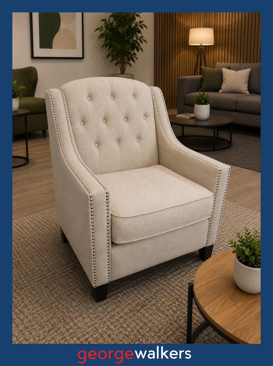 HB6 Linen High Back Occasional Chair - George Walkers Office Furniture Megastore