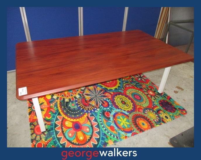 PR6202 Mahogany Colour Meeting Table - George Walkers Office Furniture Megastore