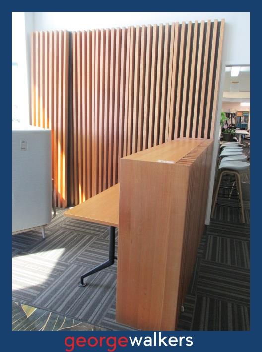 Wall panels - Solid oak timber slats - Architectural feature wall - PR7053