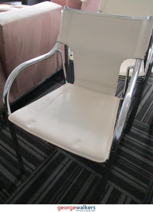 PR5408 - White Bolton Stackable Chair - George Walkers Office Furniture Megastore