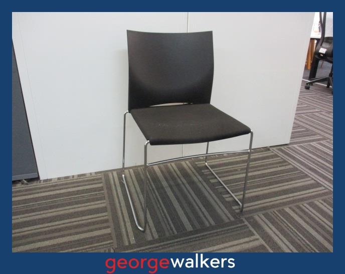 PR5952 Black EOS Reception Chair - George Walkers Office Furniture Megastore