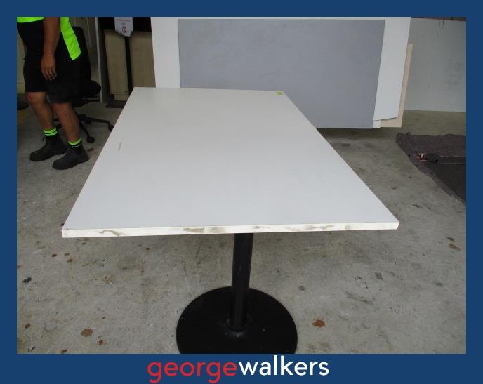 SM7 - White Meeting Table - George Walkers Office Furniture Megastore