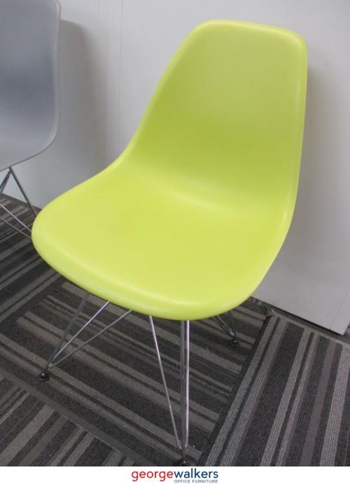 PR5675 - Genuine Green Herman Miller Eames Side Chair - George Walkers Office Furniture Megastore