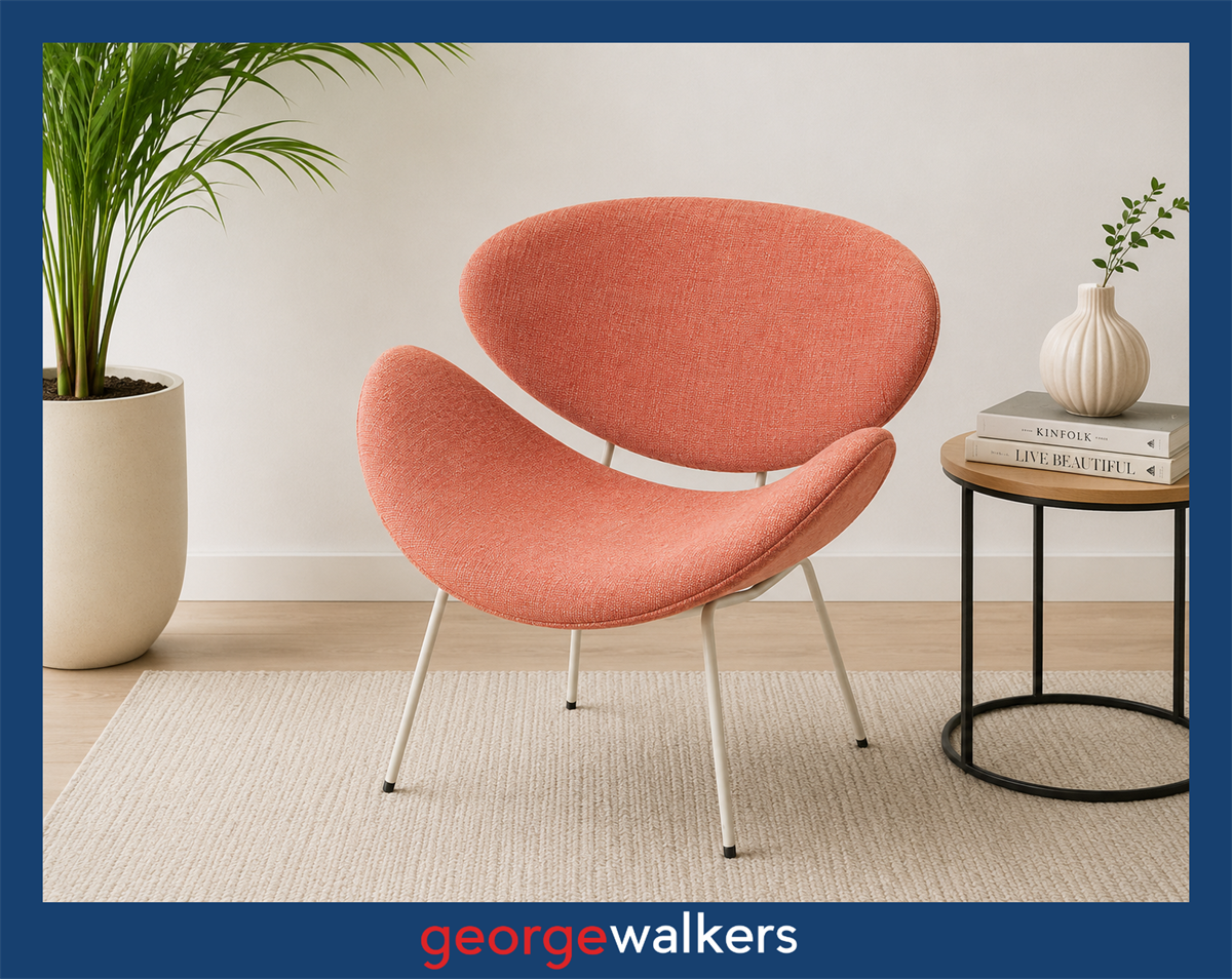 HB1R Red Anna D Designer Armchair - George Walkers Office Furniture Megastore
