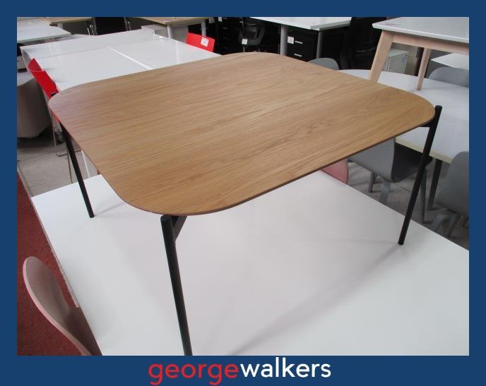 PR108 - NEW Black/Oak Coffee Table - George Walkers Office Furniture Megastore