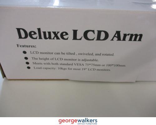 AB005 - Silver Single Monitor Arm - George Walkers Office Furniture Megastore