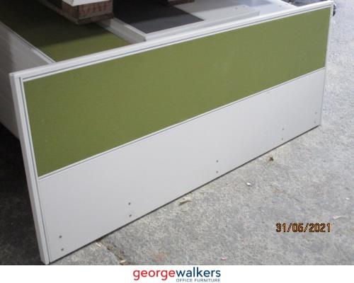 PR1837 - Mix Coloured Desk Mounted Partition - George Walkers Office Furniture Megastore