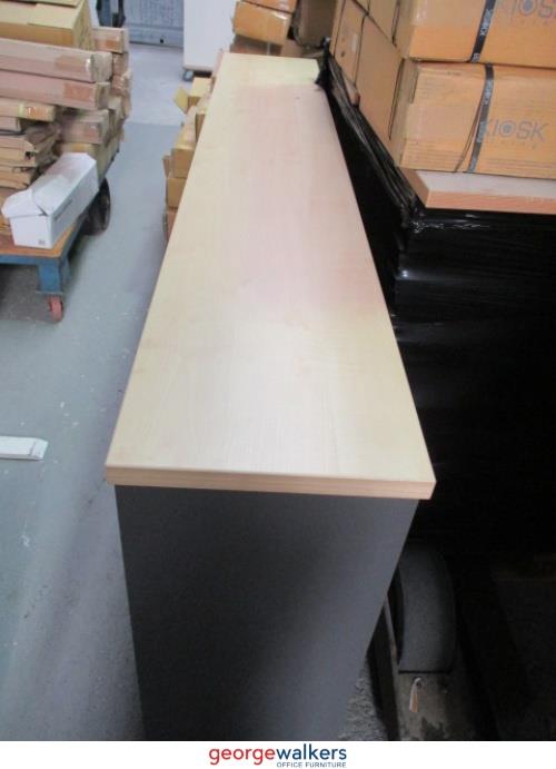 PR4018 - Maple Desktop Hutch - George Walkers Office Furniture Megastore