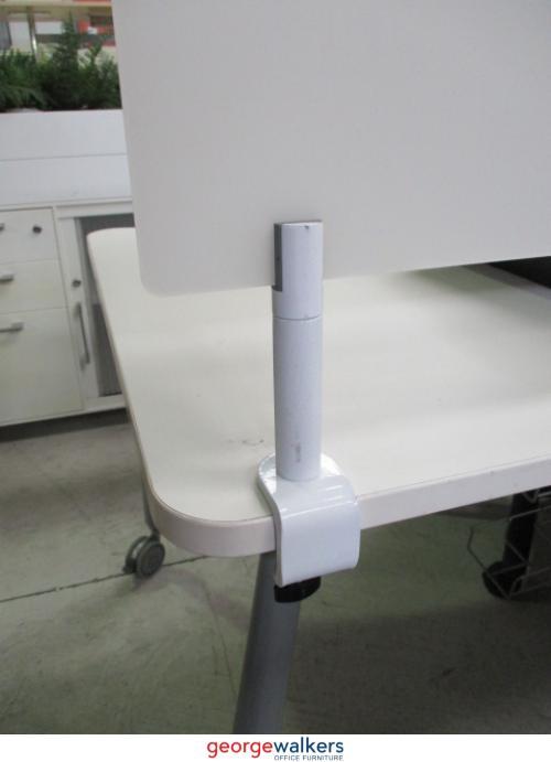 PR4624 - Perspex Desk Mounted Partition - George Walkers Office Furniture Megastore