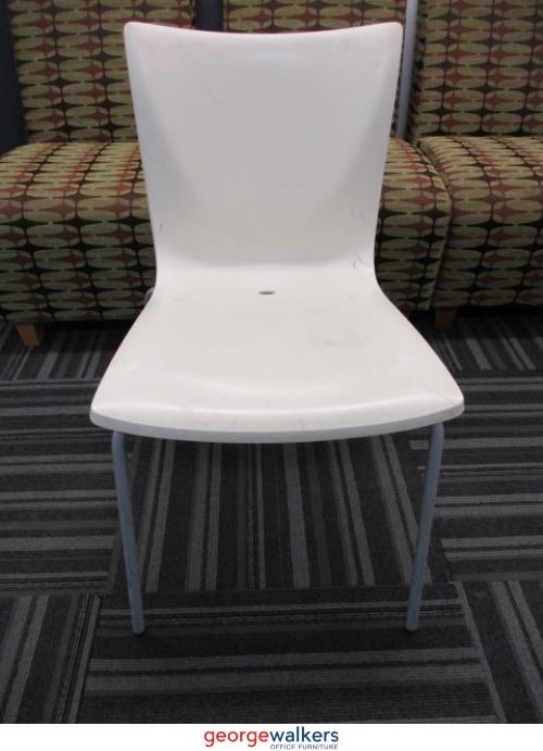 PR4769 - White Outdoor Chair - George Walkers Office Furniture Megastore