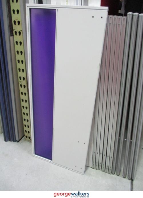 PR4884 - Purple Desk Mounted Partition - George Walkers Office Furniture Megastore
