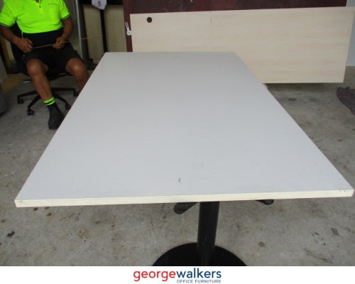SM9 - White Meeting Table - George Walkers Office Furniture Megastore
