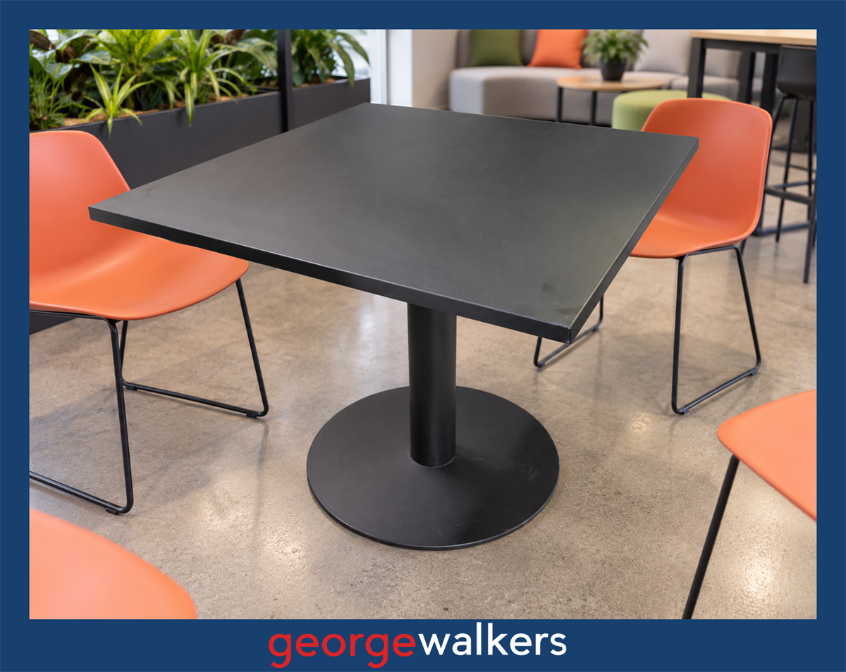 Table - Square meeting table - Black - 800mm - PR6975