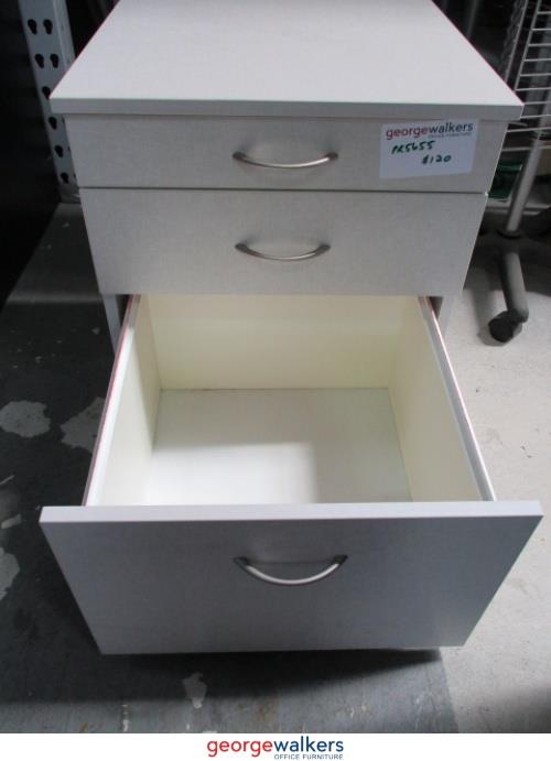 PR5655 - Natural Coloured Melteca Mobile Drawer - George Walkers Office Furniture Megastore