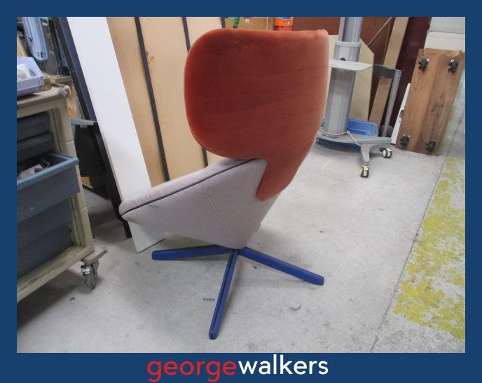 PR6642 Orange/White Sancal Tortuga Designer Chair - George Walkers Office Furniture Megastore
