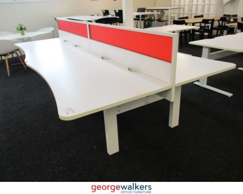 PR5671 - White Podstation - George Walkers Office Furniture Megastore