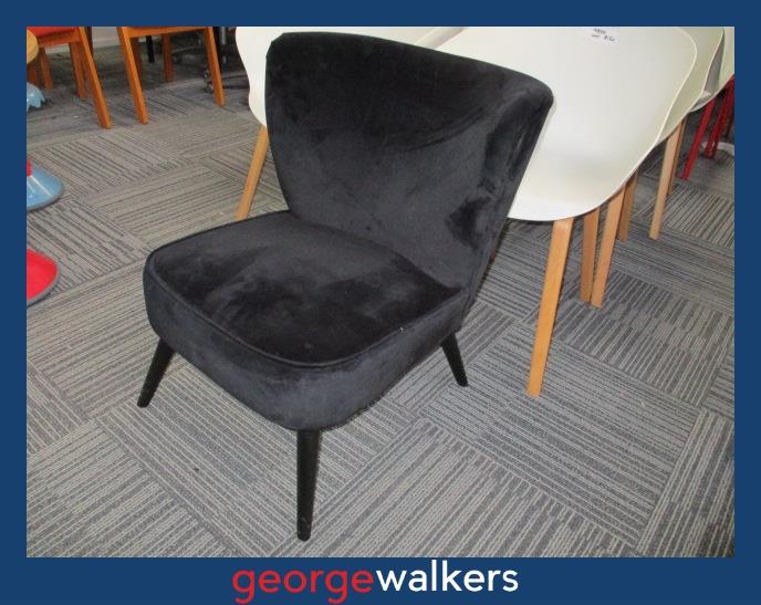 PR5883 Black Velvet Kids Chair - George Walkers Office Furniture Megastore