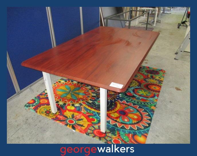 PR6202 Mahogany Colour Meeting Table - George Walkers Office Furniture Megastore