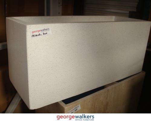 FE1403 - White Planter Box - George Walkers Office Furniture Megastore