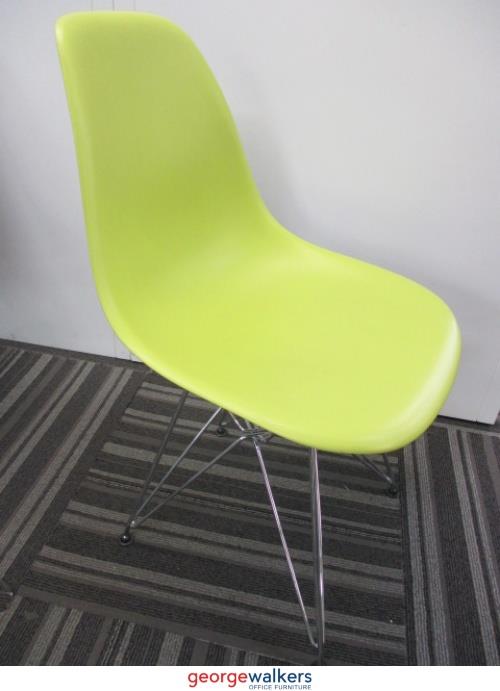 PR5675 - Genuine Green Herman Miller Eames Side Chair - George Walkers Office Furniture Megastore