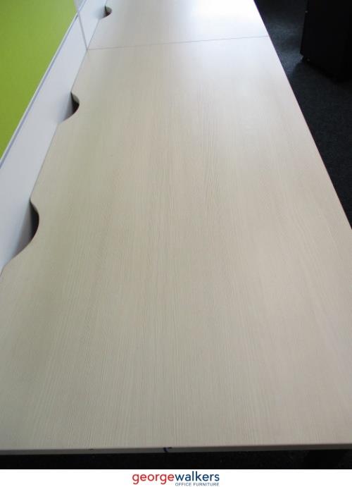 PR5642 - Ash Woodgrain Pod Station - George Walkers Office Furniture Megastore