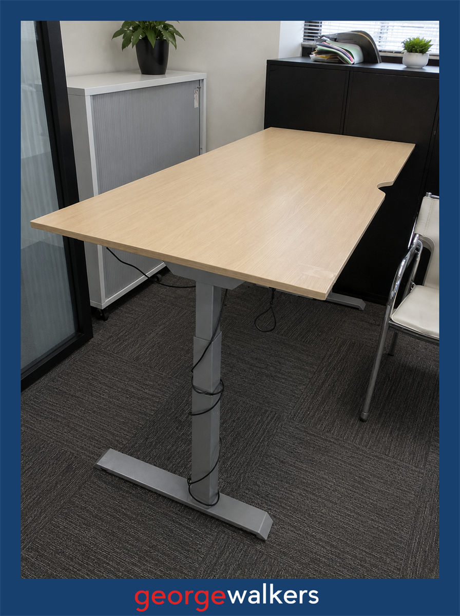 VL114 Height Adjustable Sit/Stand Desk 1.8m - George Walkers Office Furniture Megastore