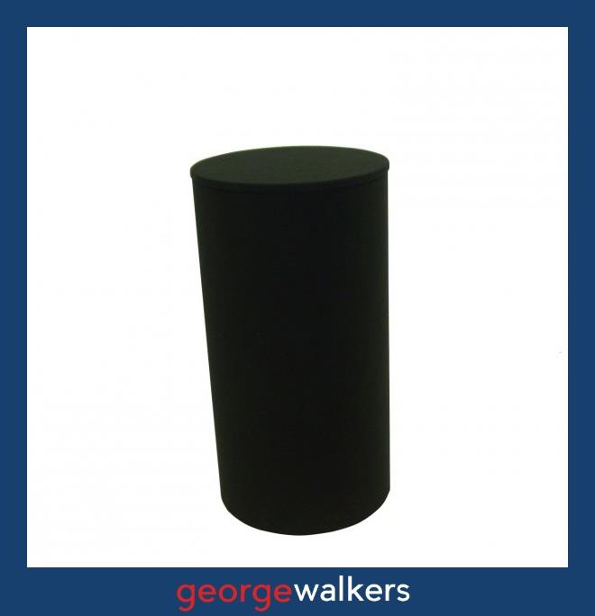 D6013 Black 1M Display Plinth - George Walkers Office Furniture Megastore