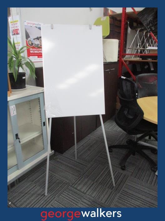 PR6467 Litewhyte Whiteboard / Flipchart on Stand - George Walkers Office Furniture Megastore