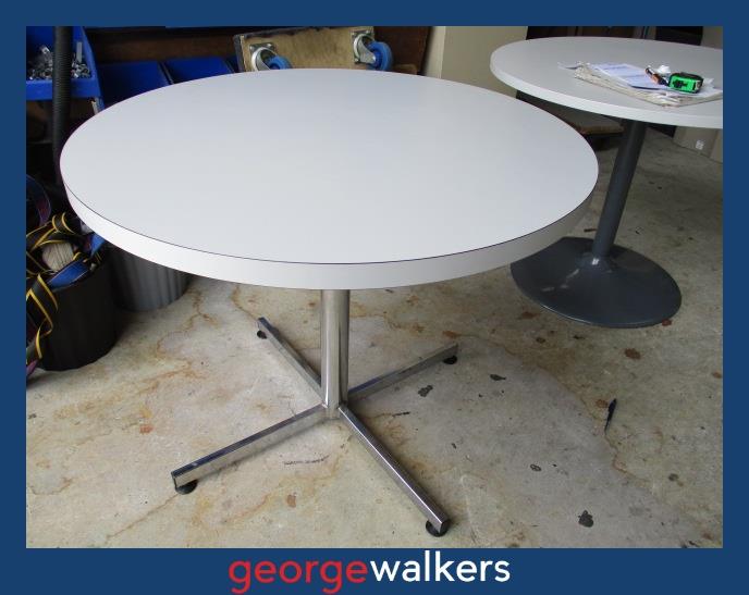 PR5525 - Grey Round Table - George Walkers Office Furniture Megastore