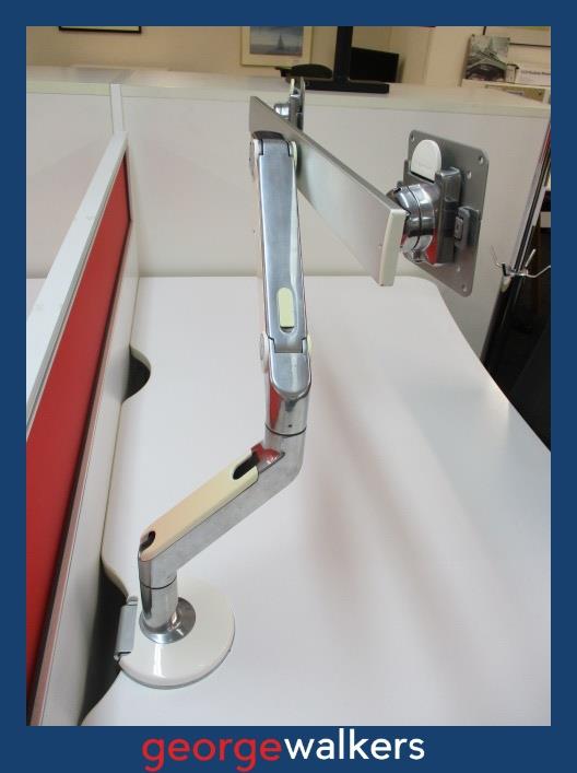 PR5806 Chrome Humanscale Monitor Arms - George Walkers Office Furniture Megastore