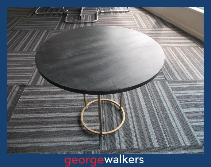 Side table – Round – Black/gold – 60cm – PR7029