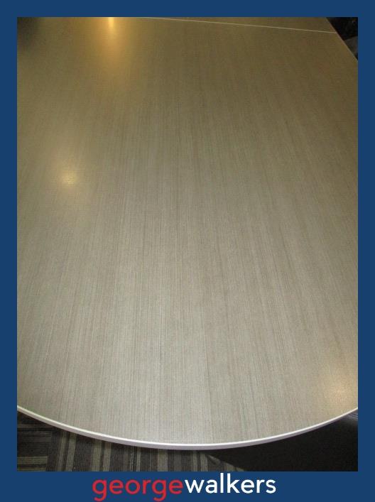 BOARDROOM TABLE – COMMERCIAL – SILVER/BROWN – 4200 x 1200MM – PR6816