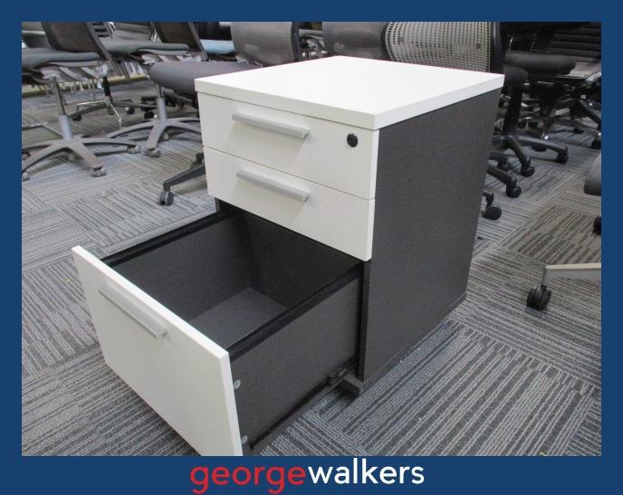PR6301 Grey 3 Drawer Mobile - George Walkers Office Furniture Megastore