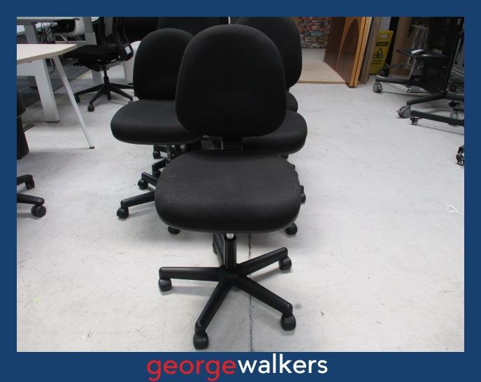 PR6322 Black Eden Tag 2.40 Mid Back Office Chair - George Walkers Office Furniture Megastore