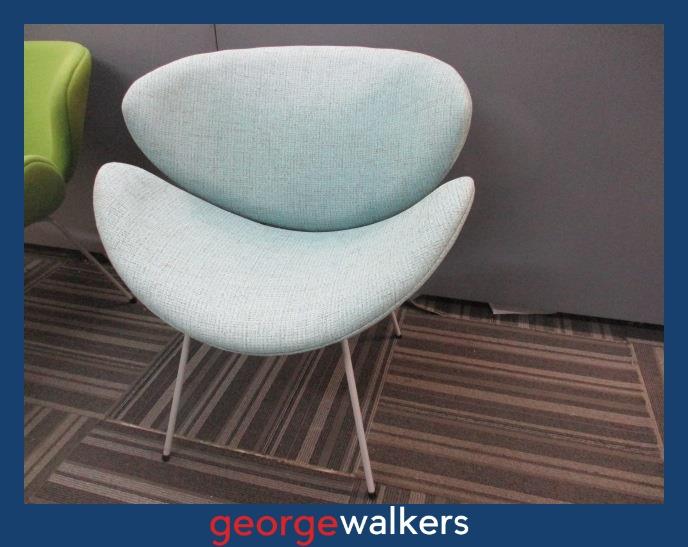 HB1B Blue Anna D Designer Armchair - George Walkers Office Furniture Megastore