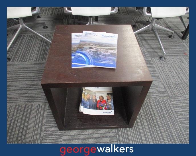 PR6414 Chocolate Cube Side Table / Coffee Table - George Walkers Office Furniture Megastore