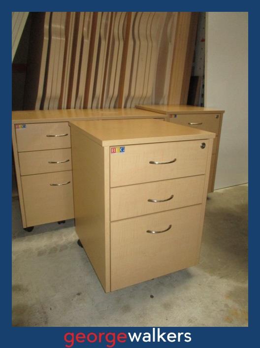 Maple Melteca BFG 3 Drawer Mobile